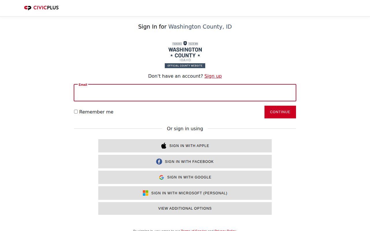 Washington County Idaho Daily Inmate Roster page